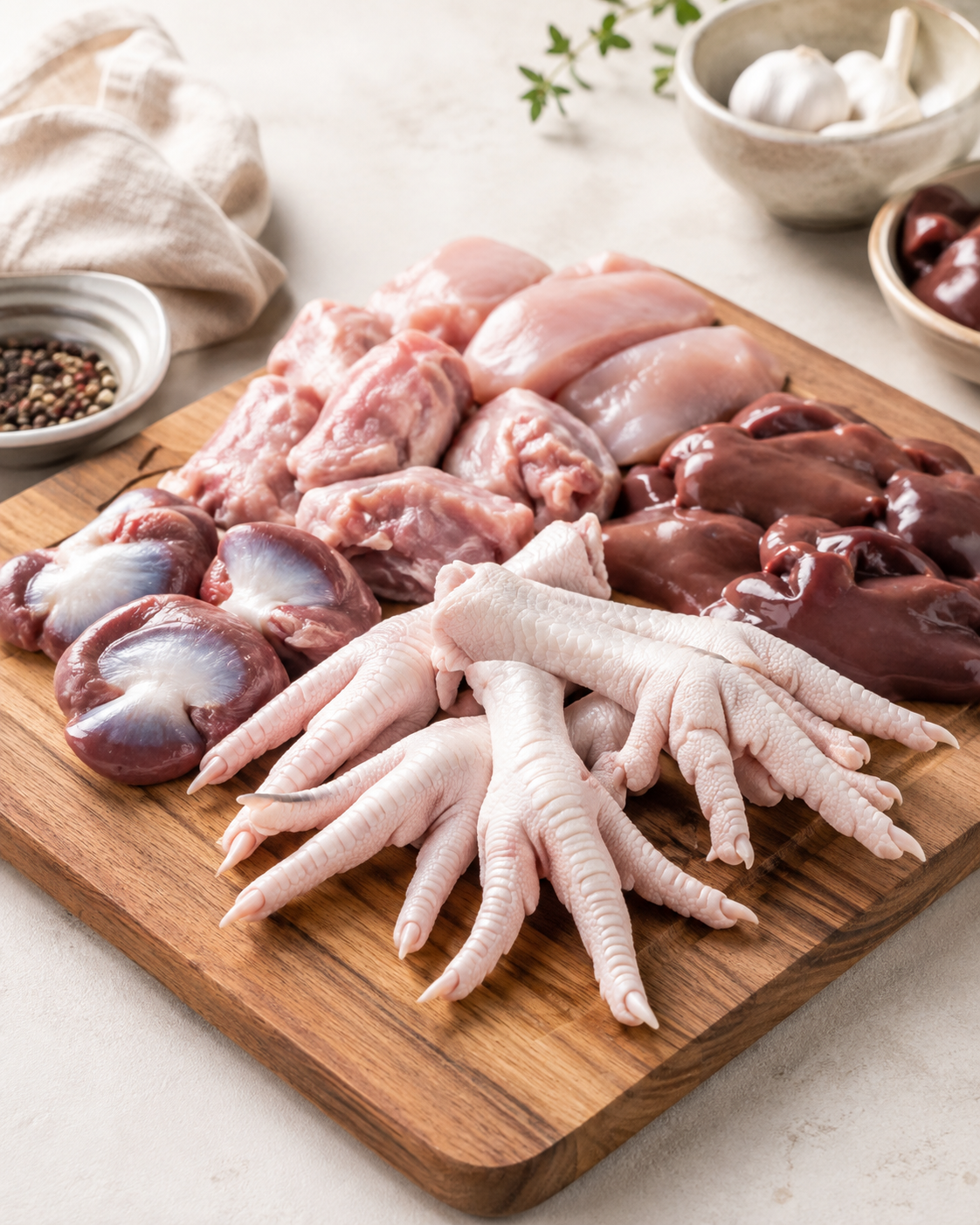 Packaged frozen poultry products in commercial cold storage
